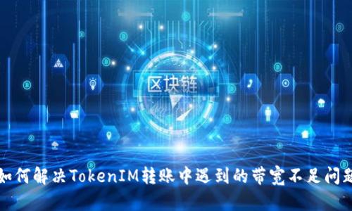 如何解决TokenIM转账中遇到的带宽不足问题